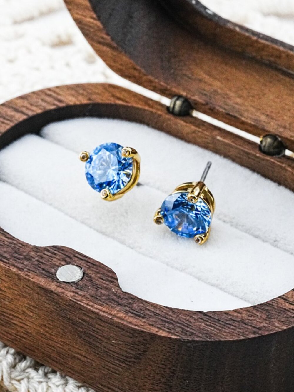 Kate Spade Three-Prong Zircon Stud Earrings